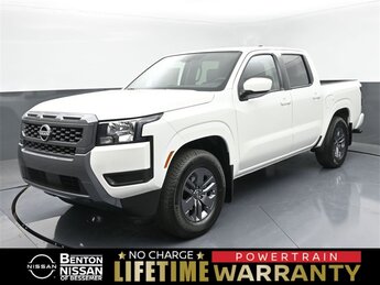 2025 Glacier White Nissan Frontier SV 3.8L DI DOHC 24V V6 Engine Automatic RWD