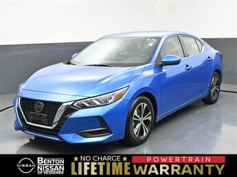 2021 Electric Blue Metallic Nissan Sentra SV Car Automatic (CVT) FWD 4 Door