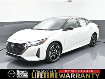 2025 Aspen White Tricoat/Super Black Nissan Sentra SR 2.0L I4 DOHC Engine FWD Car