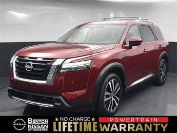 2025 Scarlet Ember Tintcoat Nissan Pathfinder Platinum 3.5L V6 DOHC Engine 4 Door FWD SUV Automatic