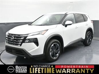 2025 Everest White Pearl Nissan Rogue SV SUV Automatic (CVT) 1.5L DOHC Engine FWD