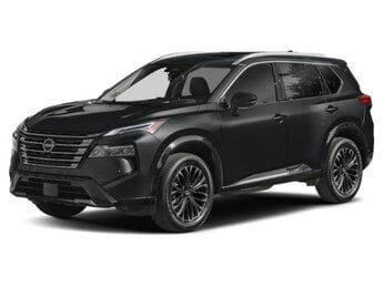 2025 Super Black Nissan Rogue Platinum 1.5L DOHC Engine Automatic (CVT) SUV FWD