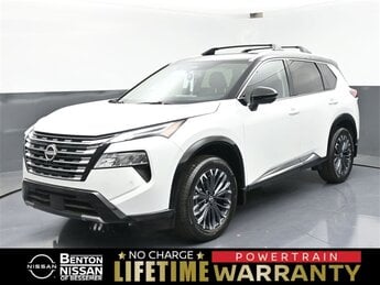 2025 Everest White Pearl/Super Black Nissan Rogue Platinum Automatic (CVT) SUV 1.5L DOHC Engine