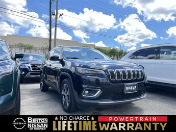 2019 Diamond Black Crystal Pearlcoat Jeep Cherokee Limited 3.2L V6 Engine 4 Door Automatic