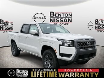 2025 Glacier White Nissan Frontier SV 3.8L DI DOHC 24V V6 Engine 4 Door Automatic