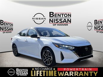 2025 Aspen White Tricoat/Super Black Nissan Sentra SR 2.0L I4 DOHC Engine Automatic (CVT) Car 4 Door FWD