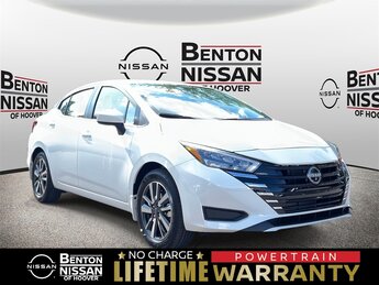 2025 Aspen White Tricoat Nissan Versa SV Car 1.6L I4 DOHC 16V Engine FWD Automatic (CVT)