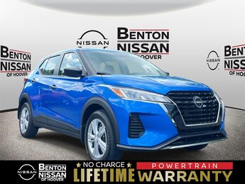 2025 Electric Blue Metallic Nissan Kicks S Automatic (CVT) 4 Door SUV 1.6L 4-Cylinder DOHC 16V Engine FWD