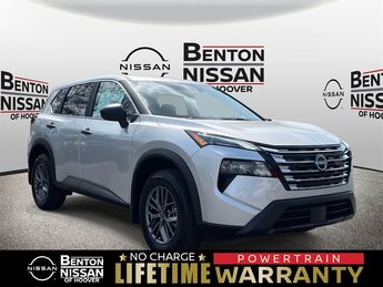 2025 Brilliant Silver Metallic Nissan Rogue S Automatic (CVT) 1.5L DOHC Engine 4 Door FWD SUV