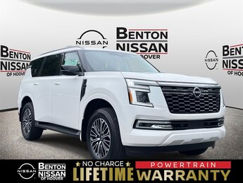 2025 Aspen White Tricoat Nissan Armada Platinum Automatic RWD 3.5L DOHC Engine