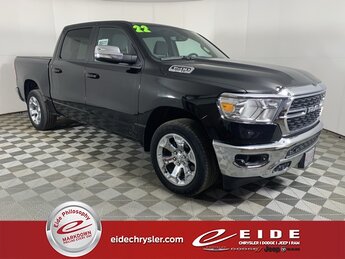 2022 Diamond Black Crystal Pearlcoat Ram 1500 Big Horn Truck Automatic 4X4 HEMI 5.7L V8 Multi Displacement VVT Engine