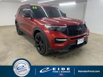 2023 Rapid Red Metallic Tinted Clearcoat Ford Explorer ST SUV 3.0L EcoBoost V6 Engine Automatic
