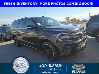 2023 Agate Black Metallic Ford Expedition Max Limited 4 Door 4X4 SUV EcoBoost 3.5L V6 GTDi DOHC 24V Twin Turbocharged Engine Automatic