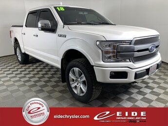 2018 White Platinum Metallic Tri-Coat Ford F-150 Platinum 4 Door 4X4 Automatic