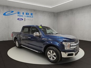 2018 Blue Jeans Metallic Ford F-150 LARIAT 4X4 4 Door Truck 3.5L V6 EcoBoost Engine Automatic