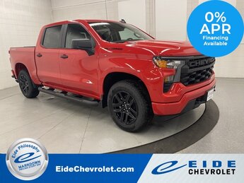 2025 Red Hot Chevrolet Silverado 1500 Custom 4 Door Automatic Truck 4X4