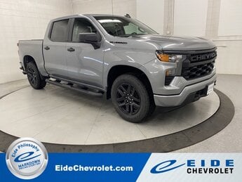 2025 Sterling Gray Metallic Chevrolet Silverado 1500 Custom 4 Door Truck Automatic 4X4