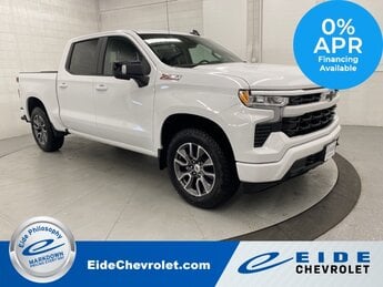 2025 Summit White Chevrolet Silverado 1500 RST Truck Automatic EcoTec3 5.3L V8 Engine 4X4