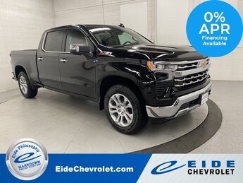 2025 Black Chevrolet Silverado 1500 LTZ Automatic 3.0L I6 Engine 4 Door Truck 4X4