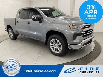2025 Sterling Gray Metallic Chevrolet Silverado 1500 LTZ Automatic Truck 4 Door 4X4 EcoTec3 6.2L V8 Engine