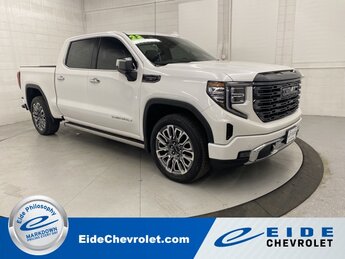 2023 White Frost Tricoat GMC Sierra 1500 Denali Ultimate Automatic Truck 4X4 EcoTec3 6.2L V8 Engine 4 Door