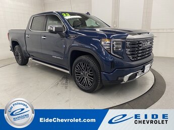 2022 Pacific Blue Metallic GMC Sierra 1500 Denali Ultimate Automatic EcoTec3 6.2L V8 Engine 4X4