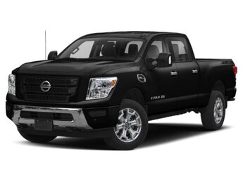 2021 Super Black Nissan Titan XD SV 4X4 5.6L V8 DOHC 32V Federal 400hp Engine 4 Door Automatic