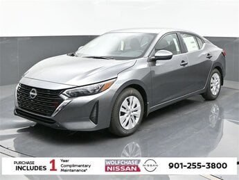 2025 Gun Metallic Nissan Sentra S Automatic (CVT) 2.0L I4 DOHC Engine Car 4 Door FWD