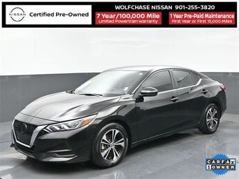2022 Super Black Nissan Sentra SV 2.0L DOHC Engine FWD Car