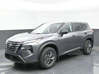 2025 Gun Metallic Nissan Rogue S Automatic (CVT) 1.5L DOHC Engine SUV 4 Door