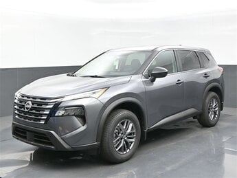 2025 Gun Metallic Nissan Rogue S 1.5L DOHC Engine Automatic (CVT) SUV