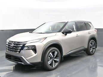 2025 Champagne Silver Metallic/Super Black Nissan Rogue SL Automatic (CVT) SUV 1.5L DOHC Engine 4 Door AWD