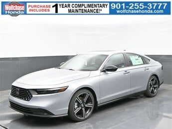 2025 Solar Silver Metallic Honda Accord Hybrid Sport 2.0L I4 DOHC 16V Engine Car FWD Automatic (CVT) 4 Door