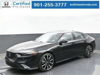 2024 Crystal Black Pearl Honda Accord Hybrid Touring Car Automatic (CVT) FWD 4 Door