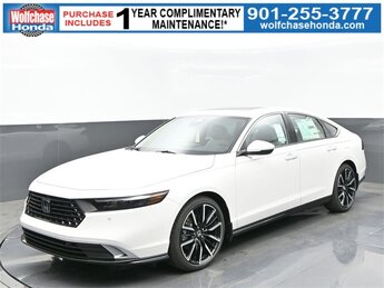 2025 Platinum White Pearl Honda Accord Hybrid Touring 2.0L I4 DOHC 16V Engine Car 4 Door Automatic (CVT)