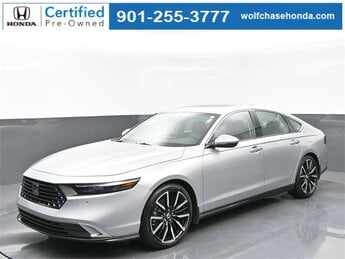 2024 Solar Silver Metallic Honda Accord Hybrid Touring Automatic (CVT) 4 Door 2.0L 16V DOHC Engine FWD Car