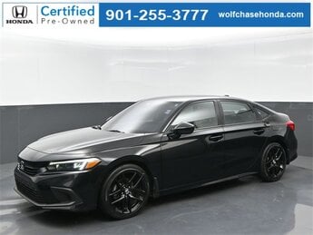 2023 Crystal Black Pearl Honda Civic Sport FWD Automatic (CVT) 2.0L I4 DOHC 16V i-VTEC Engine 4 Door