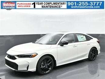 2025 Platinum White Pearl Honda Civic Hybrid Sport 2.0L 16V DOHC Engine Car 4 Door FWD