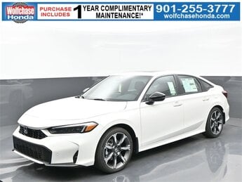 2025 Platinum White Pearl Honda Civic Hybrid Sport Touring Automatic (CVT) 4 Door FWD