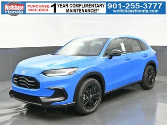 2026 Boost Blue Pearl Honda HR-V Sport 2.0L I4 DOHC 16V i-VTEC Engine FWD Automatic (CVT)