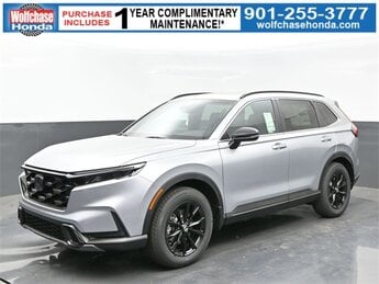 2025 Solar Silver Metallic Honda CR-V Hybrid Sport-L 4 Door Automatic (CVT) 2.0L I4 DOHC 16V Engine AWD