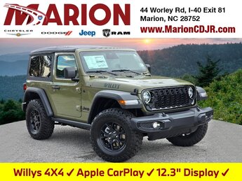 2025 Jeep Wrangler Willys 4X4 Automatic 2 Door SUV 2.0L I4 DOHC Engine