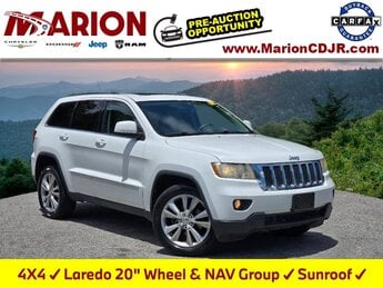 2013 Bright White Clearcoat Jeep Grand Cherokee Laredo 4 Door 3.6L V6 Flex Fuel 24V VVT Engine Automatic 4X4