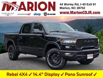 2026 Diamond Black Crystal Pearlcoat Ram 1500 Rebel Automatic 3.0L I6 Engine 4 Door 4X4 Truck