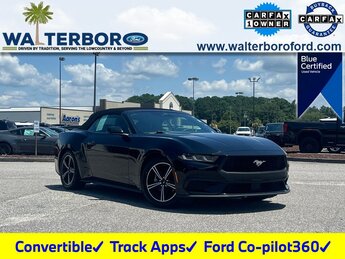 2024 Shadow Black Ford Mustang EcoBoost RWD Convertible EcoBoost 2.3L I4 GTDi DOHC Turbocharged VCT Engine 2 Door