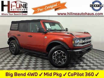 2022 Hot Pepper Red Metallic Tinted Clearcoat Ford Bronco Big Bend SUV 2.3L EcoBoost I-4 Engine 4X4 Automatic