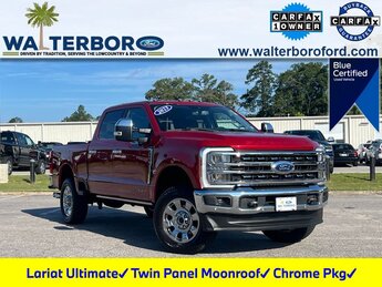 2023 Rapid Red Metallic Tinted Clearcoat Ford Super Duty F-350 SRW Lariat Automatic Power Stroke 6.7L V8 DI 32V OHV Turbodiesel Engine Truck 4X4
