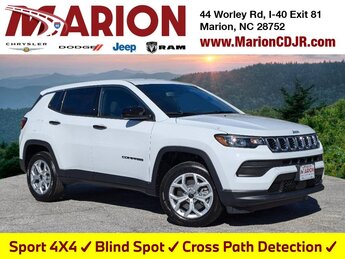 2025 Bright White Clearcoat Jeep Compass Sport 4 Door Automatic 4X4