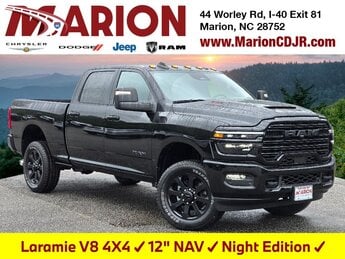 2025 Diamond Black Crystal Pearlcoat Ram 2500 Laramie 4X4 6.4L V8 Engine Truck 4 Door Automatic