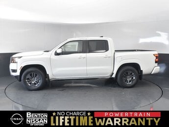 2025 Glacier White Nissan Frontier SV Automatic 3.8L DI DOHC 24V V6 Engine 4 Door RWD